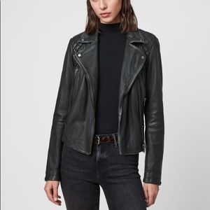 All Saints black leather jacket